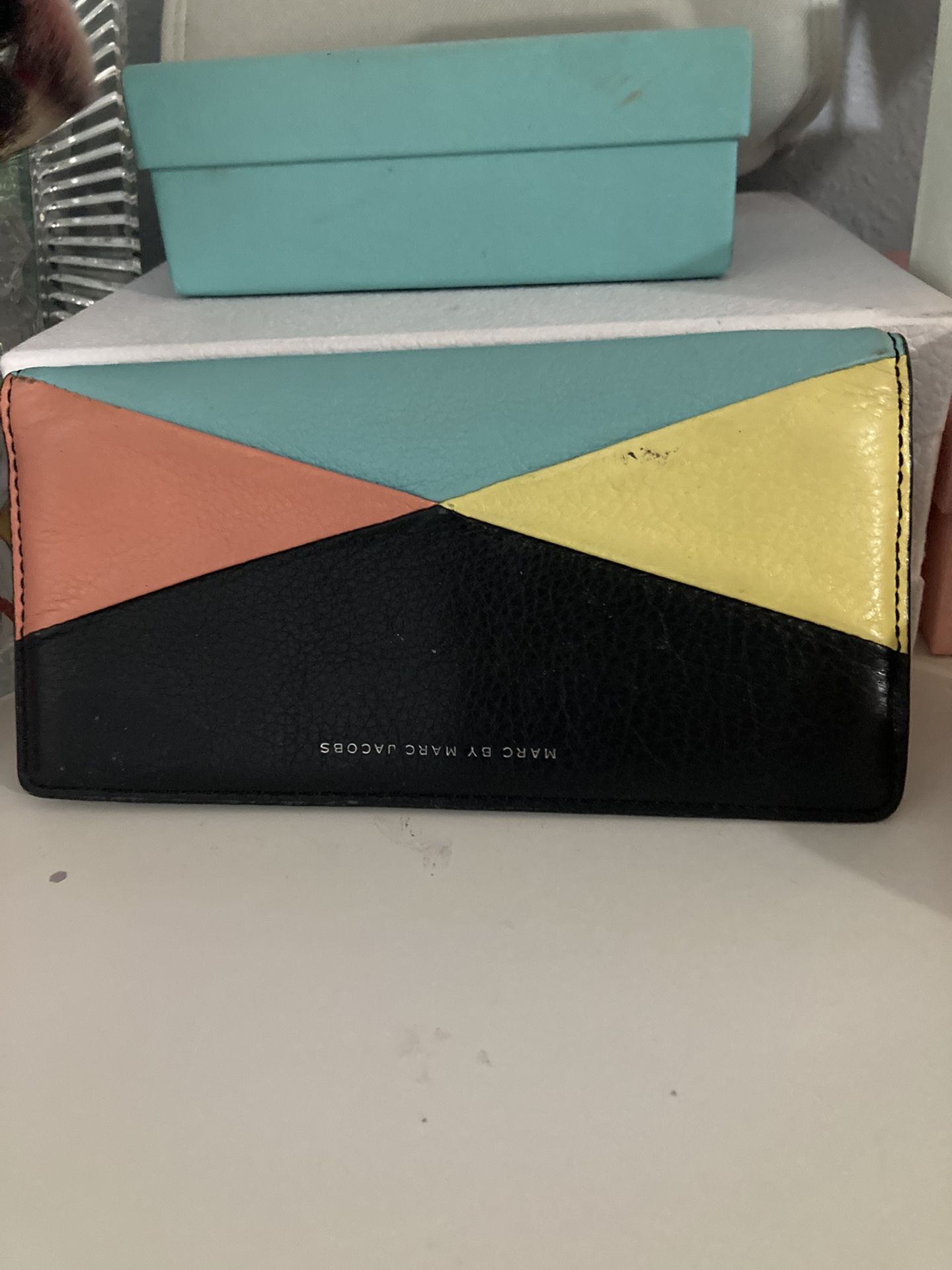 MARC JACOBS MULTICOLOR LEATHER WALLET 