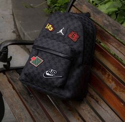 Jordan Air Monogram Backpack New Black Bookbag
