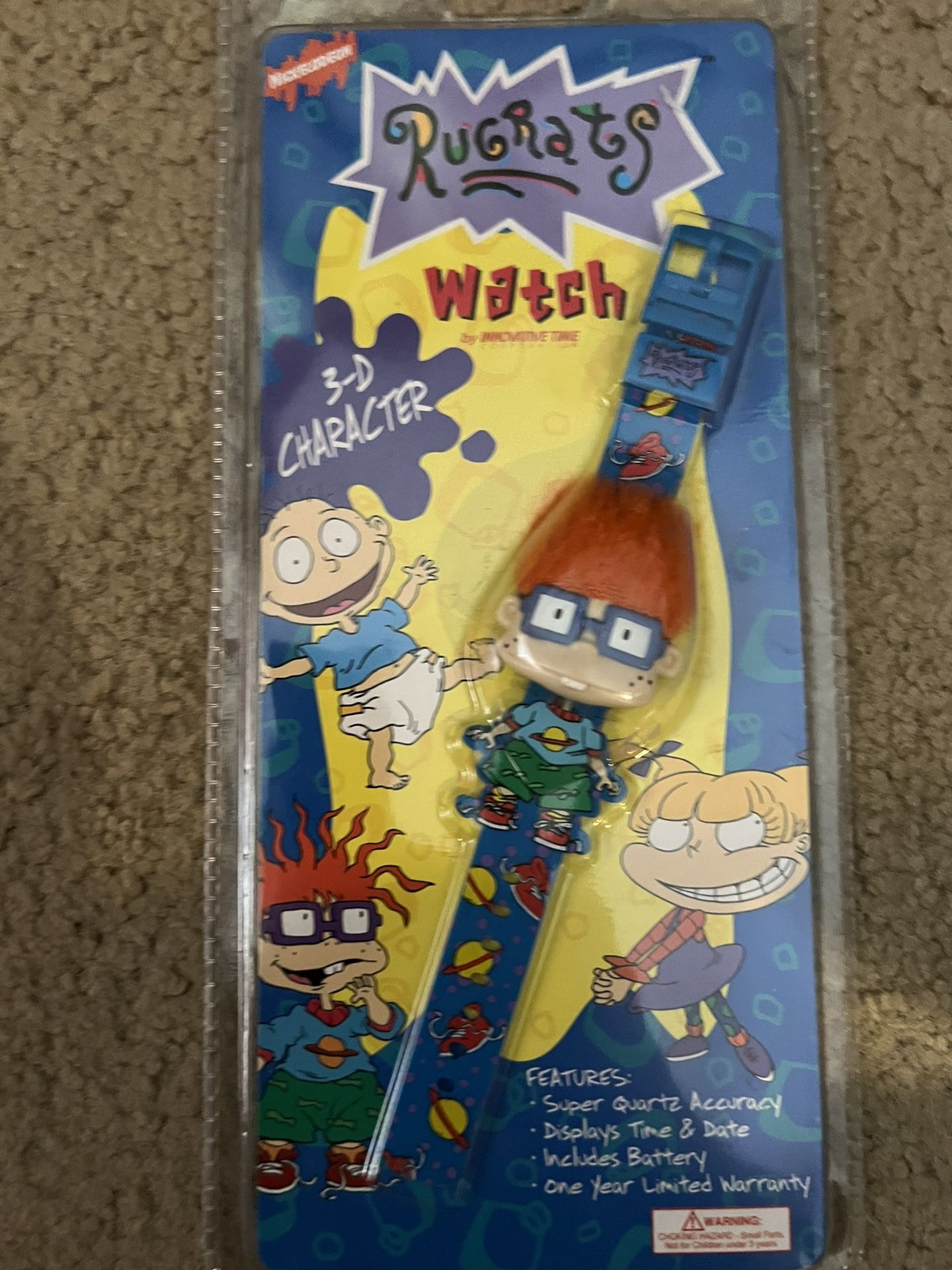 Rare Sealed Vintage 1998 Chuckie Rugrats Nickelodeon 3d Watch Chucky Chucky