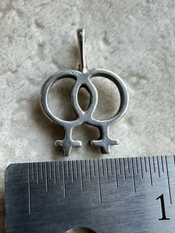 Sterling Silver Double Venus Pendant