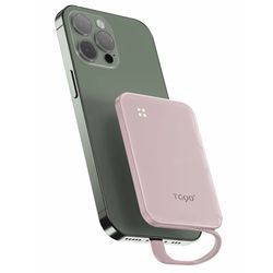 Portable ultra slim Power Bank Built-in Cable, Cell Phone Battery Pack Charger