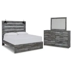 Baystorm Queen Panel Bed with Mirrored Dresser Top-Notch Craftsmanship