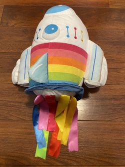 Large Rainbow Rocket Stuffie