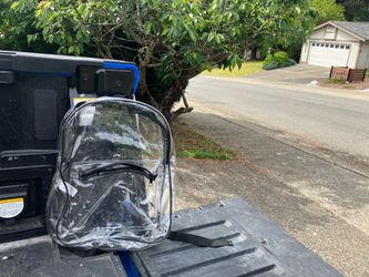 Clear Plastic Purse Backpack Great admission to Concerts and Sporting Events