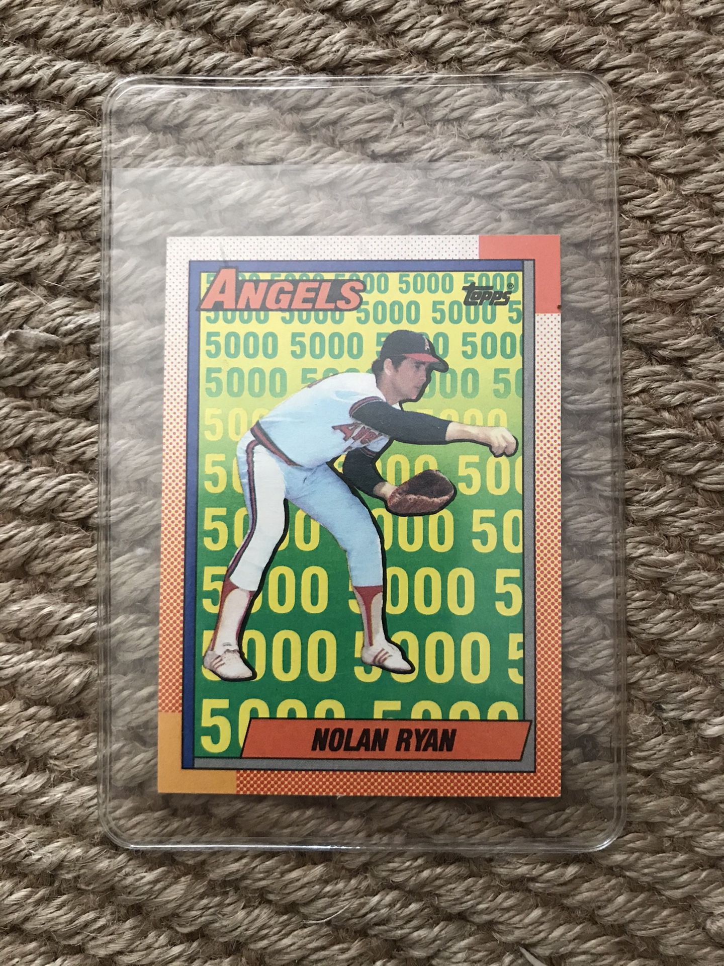 1990 Topps Nolan Ryan California Angels #3 Baseball Card