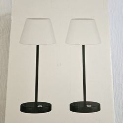 Set of 2 Cordless Table Lamps- New
