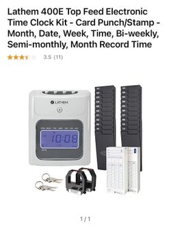 Lathem 400e Time Clock Top Feed