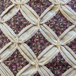 Cathedral Window Quilt Valued At 1000