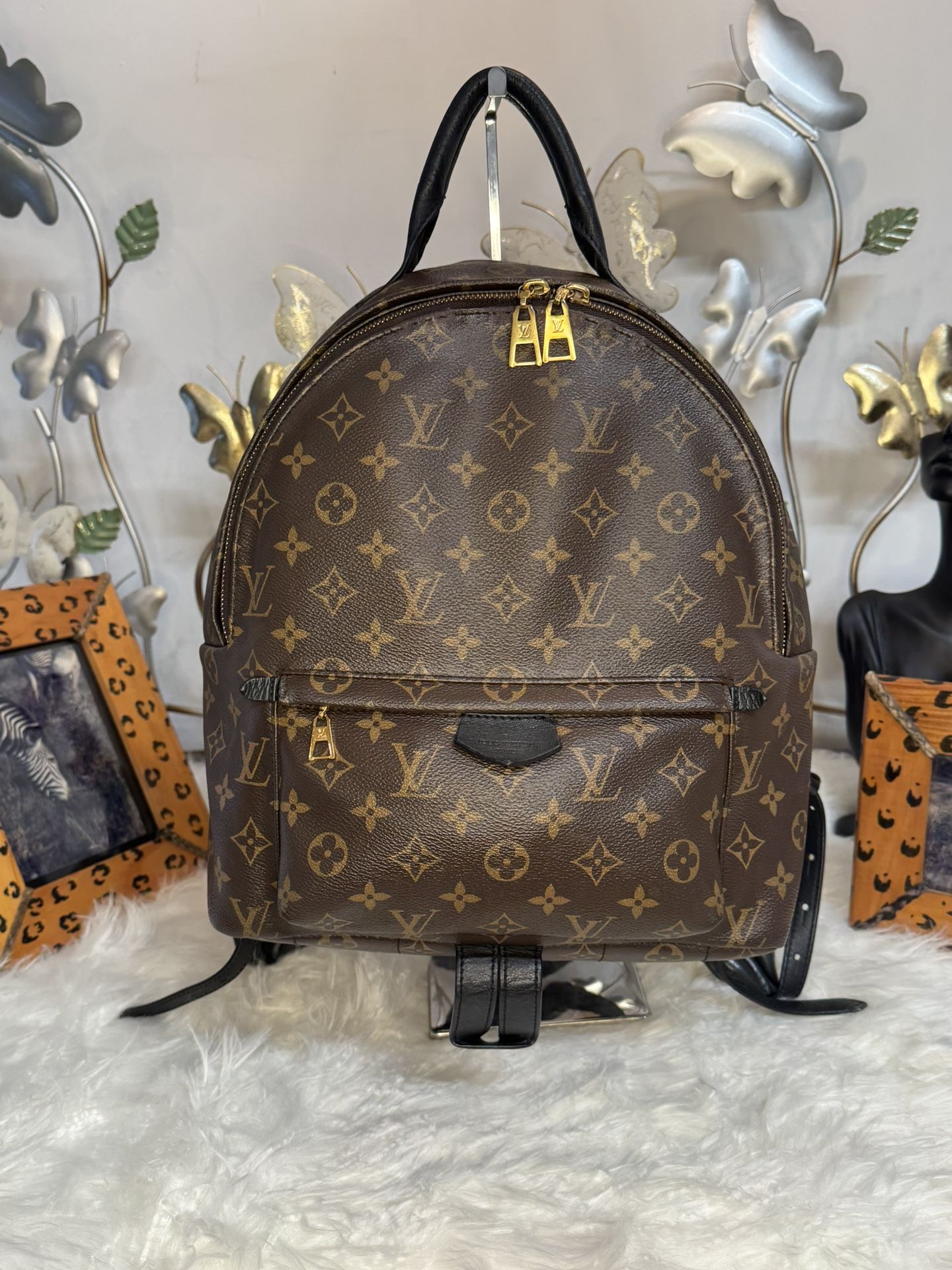 Pre-owned Louis Vuitton Palm Springs MM Monogram Canvas