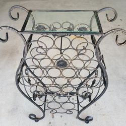 Decorative Metal Wine Rack