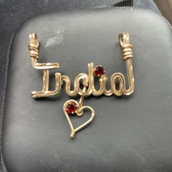 Charm “India”  14 K. Gold Filled 