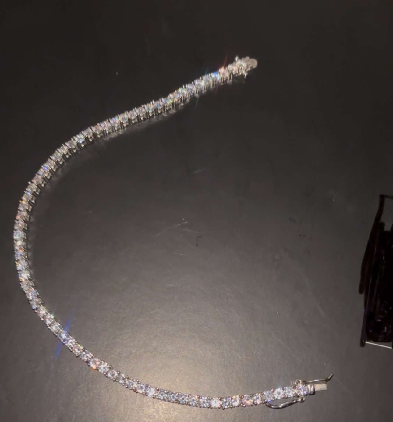 Tennis Bracelet With Lab Made Diamonds