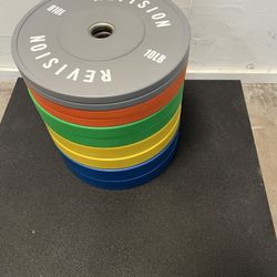 260lb Color Bumper Plates Set