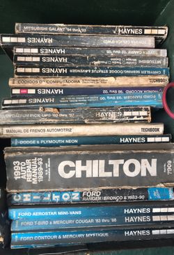 Mechanic Books All Makes And Models theres like 65 books asking $200