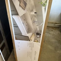 Allen  Roth White Farmhouse Sink
