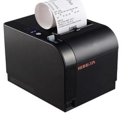 Rongta Thermal Receipt Printer, 80mm Receipt Printers,
Thermal Pos Printer with Auto Cutter Support Cash
Drawer,USB Serial Ethernet Support ESC/POS, C