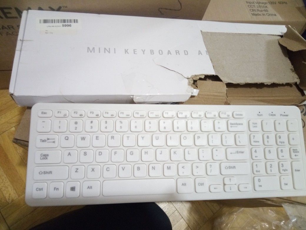 White Mini Keyboard