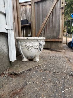 Large concrete planter