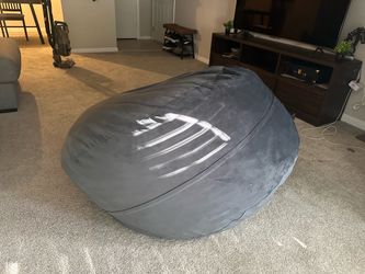 Large Gray Bean Bag Chair