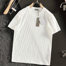 DIOR OBLIQUE T-SHIRT TOWEL WHITE RELAXED FIT