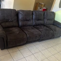 Brown Reclining Couch 