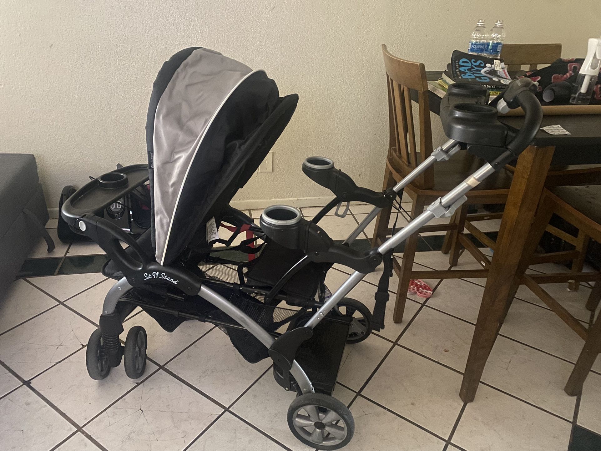 360 car seat with stroller Luxury Leather 3-in-1 Stroller Travel System – Sianldcone main image 1