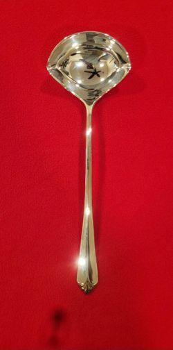new old stock vintage 1995 Royal Limited Silver plated Soup Ladle, style #BS323
