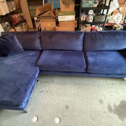 Adjustable Velvet Sectional Couch