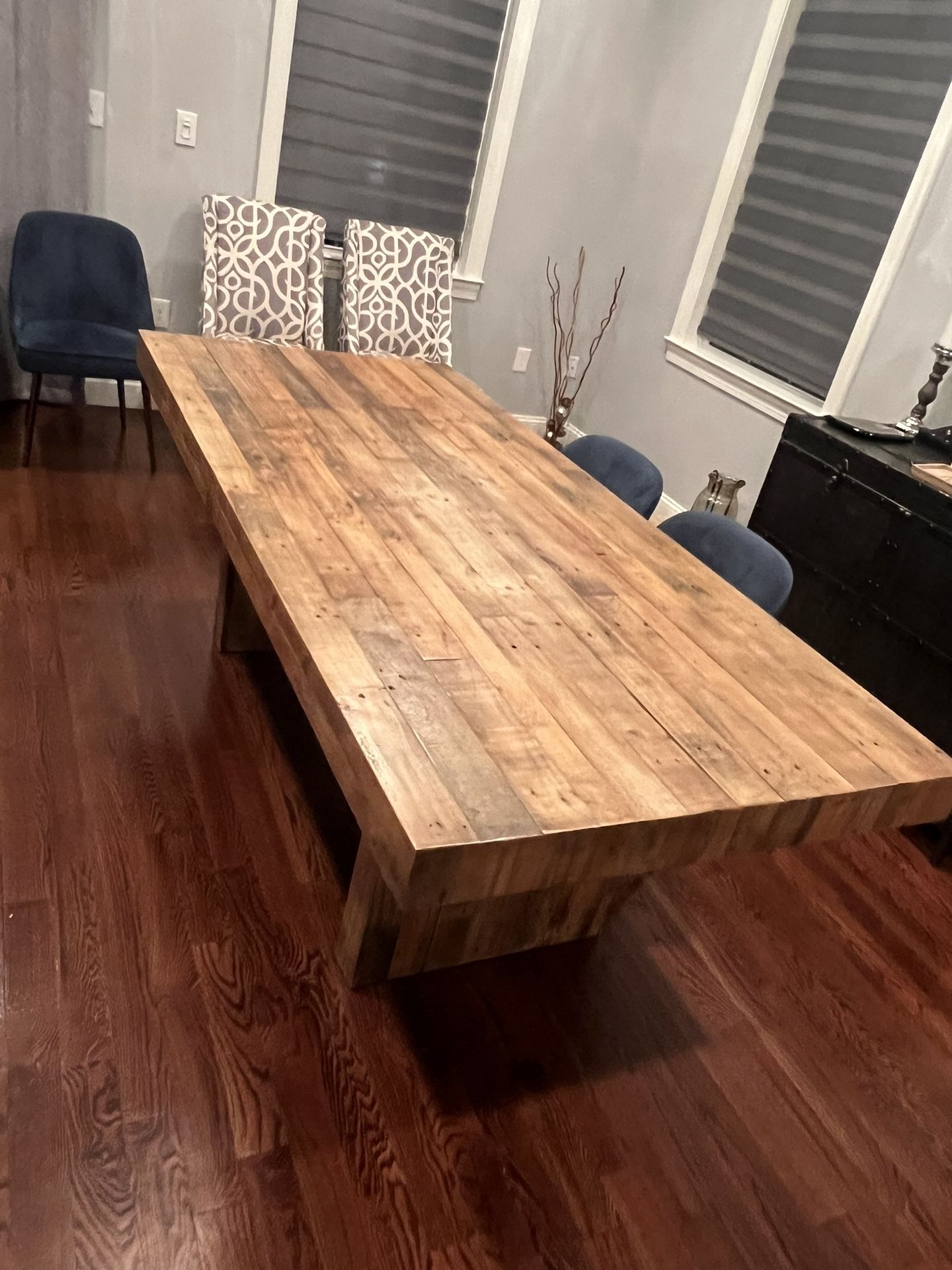 Wood Block Table