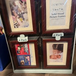 Old Town 5x7 Solid Wood Picture Frames Set Of 4