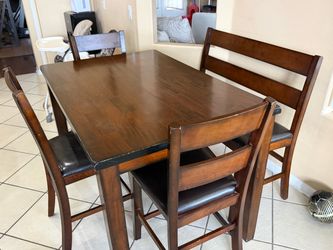 Counter Height Dining Table Set with 4 Chairs
