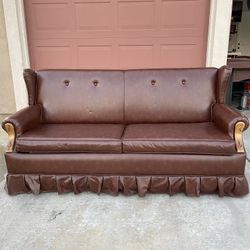 Free Brown Leather Couch 