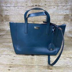 Kate Spade Putnam Drive Belle Work Commuter Tote Teal Leather