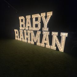 Marquee Light Up Letters
