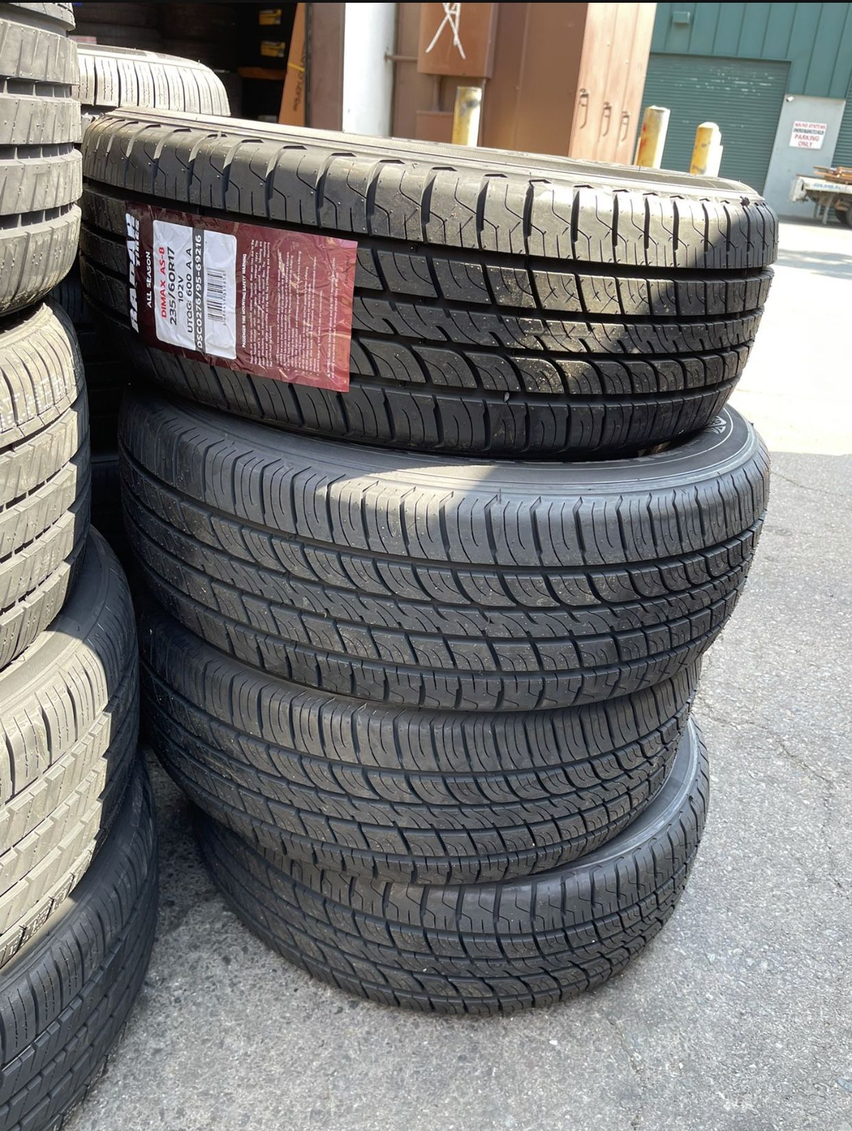 Brand New Tires 235/60R17 Radar Dimax AS8 102V Set Of 4 Tires 215/50/17 LLANTAS 