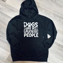 Dogs Are My Favorite People Graphic Hoodie