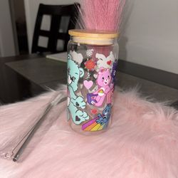 Carebear Glass Cup