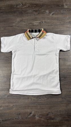 Burberry White Piqué Polo Shirt