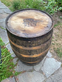 White oak bourbon barrel