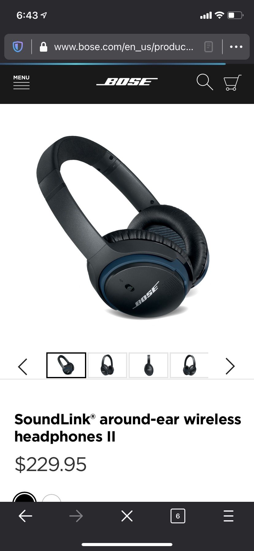 Bose wireless headphones