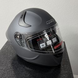 New RSYSO Dual Visor Full Face Motorcycle Helmet Size Large 