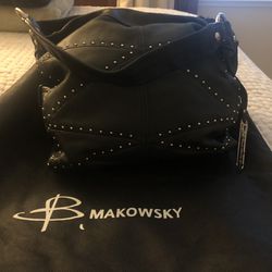B Makowsky Leather Purse