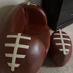 PRICE NEGOTIABLE Football Lounge Chair With Foot Rest Furniture Set