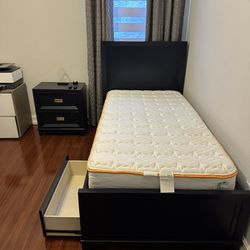 Bed And Side Table 