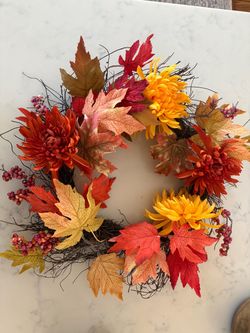 Fall Harvest Decorative Wreath