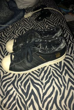 Adidas undefeated bape superstars