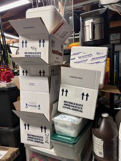 Small Styrofoam cooler boxes