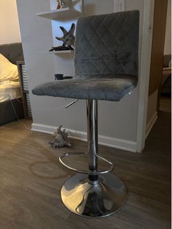 Grey Vanity Chair