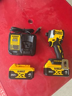🔥 $180 PRECIO FIRME 🔥DEWALT ATOMIC 3 Speeds 20V MAX Lithium-Ion Cordless Brushless 1/4 in. Impact Driver Kit, (2) 20V 4.0Ah Batteries and Charger.