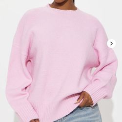 NEW pink fashion nova sweater